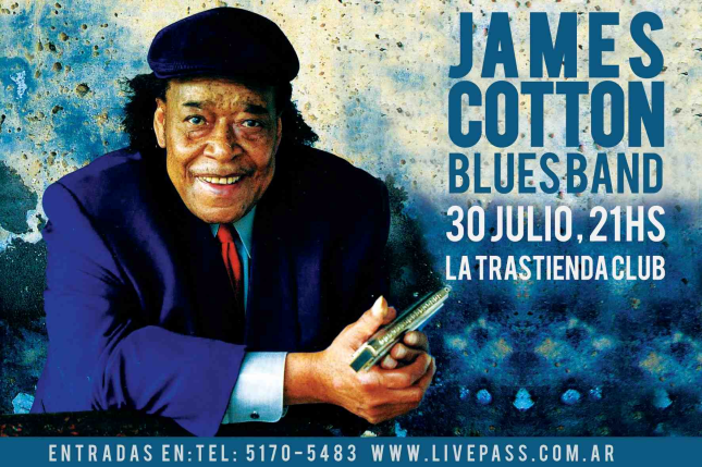 James Cotton, leyenda del Blues.